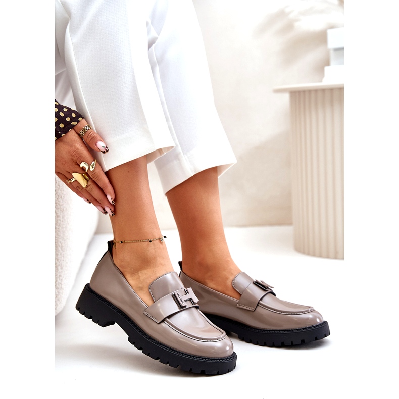 Vinceza Varnished Women's Mareafer 62187 beige-grigio 3