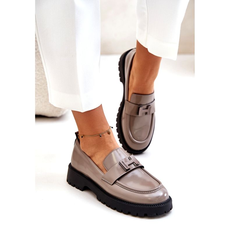 Vinceza Varnished Women's Mareafer 62187 beige-grigio 2