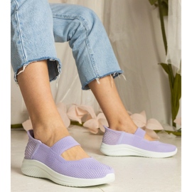 Violet Women's Sneaker su una suola pressata viola 1