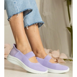 Violet Women's Sneaker su una suola pressata viola 2