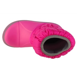 Stivali da neve per ragazze Crocs stivale invernale 14613-6tr rosa 1