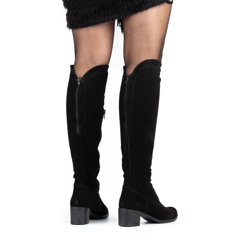 Olivier Stivali da donna a forma di pelle Black nero 2