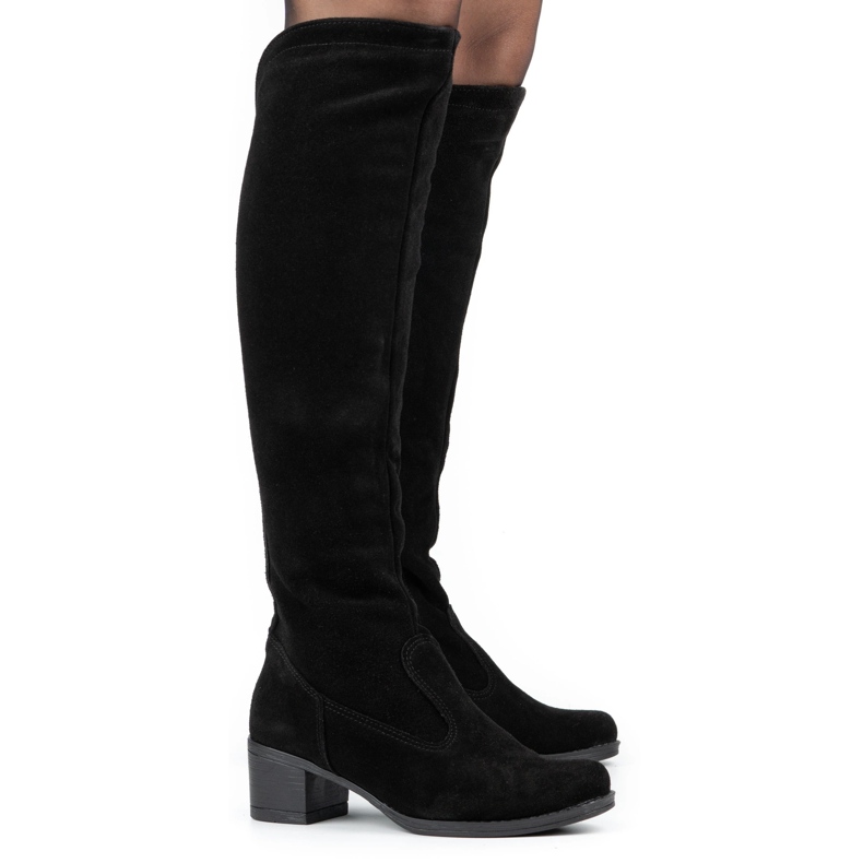 Olivier Stivali da donna a forma di pelle Black nero 1