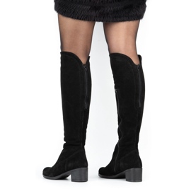 Olivier Stivali da donna a forma di pelle Black nero 3