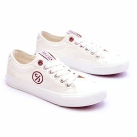 Sneakers Donna In Tessuto Cross Jeans LL2R4043 Bianche bianca 1