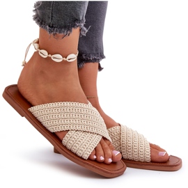 Flop femminili fatte di big star nn274078 beige 4
