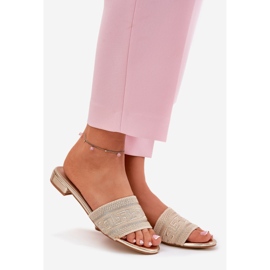 Flat -Eel Women's Flip -flips Gold d'oro 1