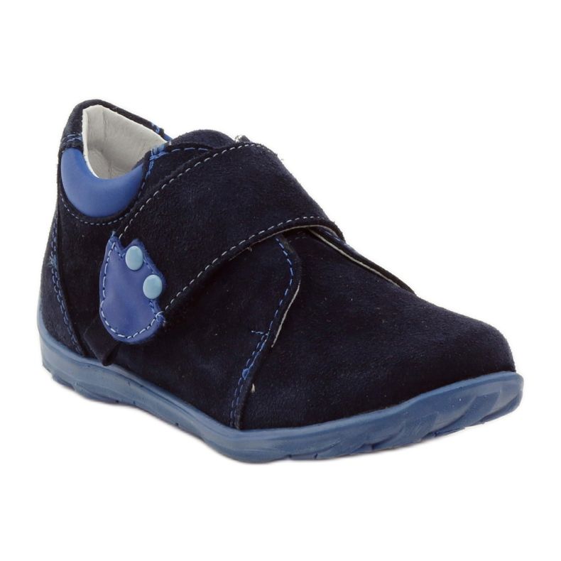 RenBut Scarpe in pelle in velcro 1476 blu navy 1