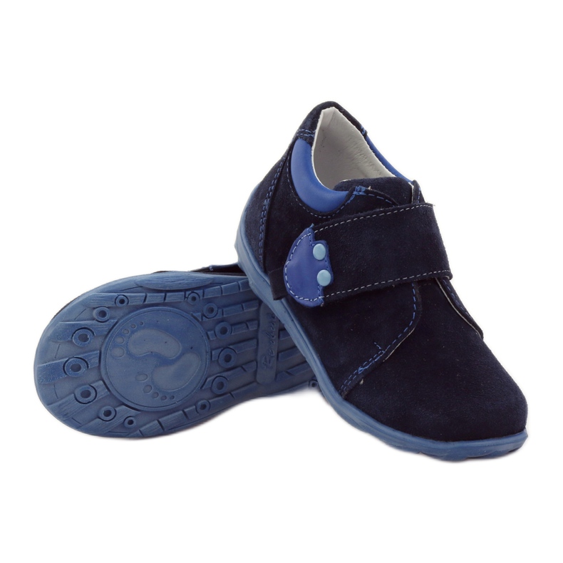 RenBut Scarpe in pelle in velcro 1476 blu navy 3