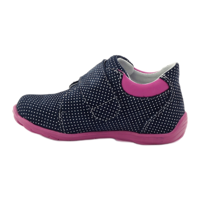 Scarpe da bambina con pois Ren But 1476 blu navy rosa blu bianca 2