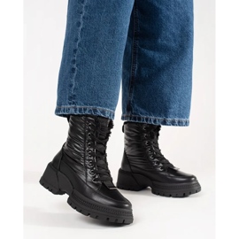 Doposci da donna sulla piattaforma nero 2