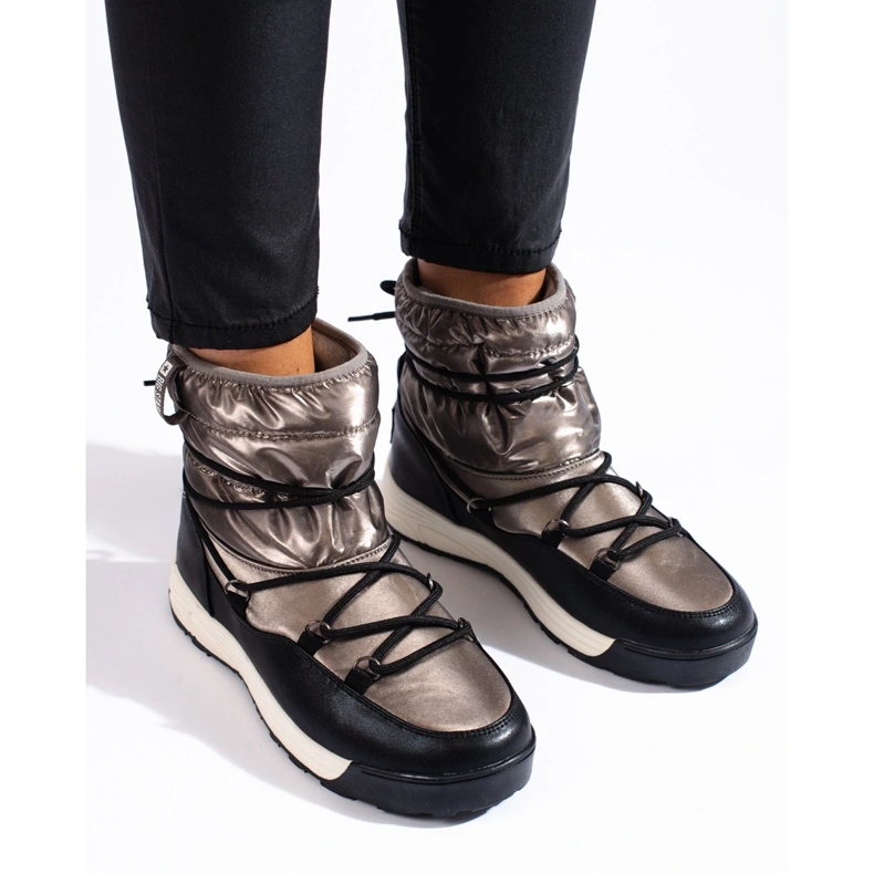Doposci da donna Big Star KK274275 d'oro 1