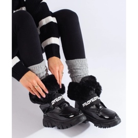 Doposci da donna con elastico nero 2