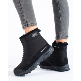 Scarpe da trekking da donna con cerniera DK nero 1