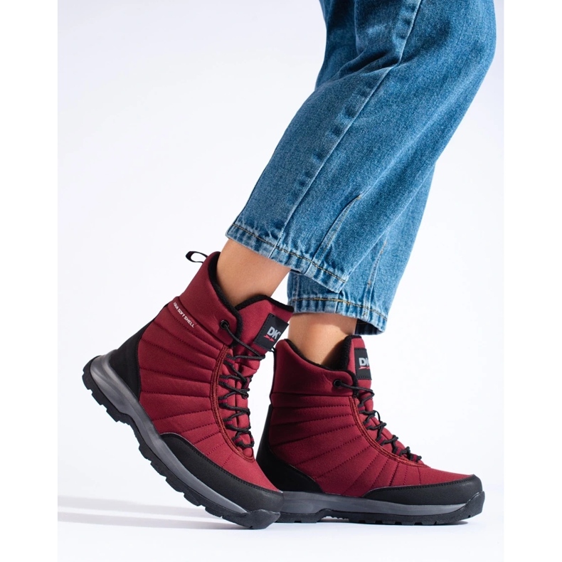 Scarpe da trekking alte da donna DK aquaproof nero 2