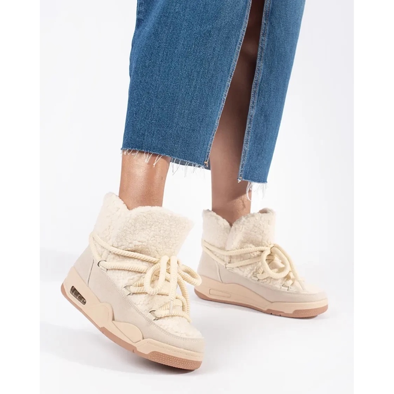 Seastar Doposci da donna beige con suola spessa 2