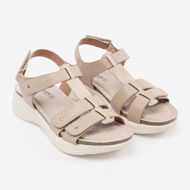 Goodin Comodi sandali beige da donna 1