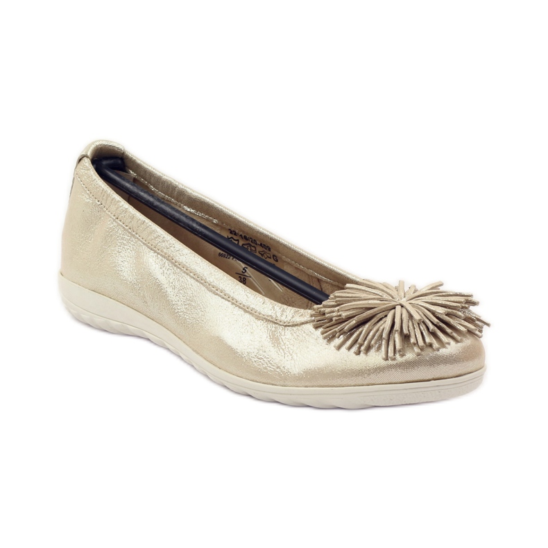 Scarpe ballerine da donna Caprice 22116 giallo 1