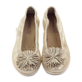 Scarpe ballerine da donna Caprice 22116 giallo 4