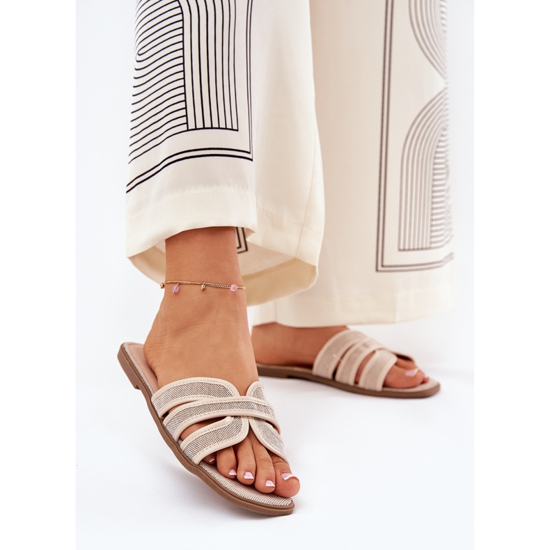 Beige piatto da donna classico 2