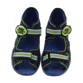 Befado scarpe per bambini sandali pantofole 250p070 blu navy verde 4