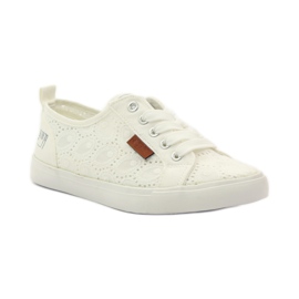 Sneakers allacciate Big Star 274925 bianco grigio 1