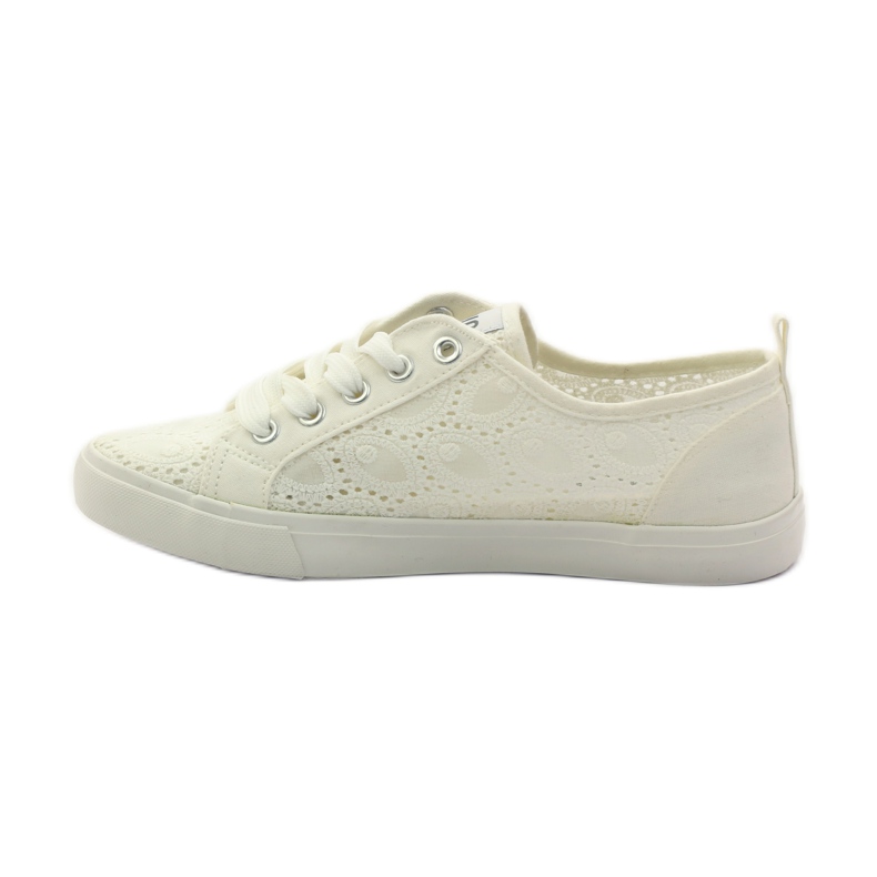 Sneakers allacciate Big Star 274925 bianca grigio 2