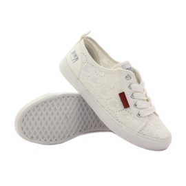Sneakers allacciate Big Star 274925 bianco grigio 3