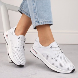 Filippo W PAW505 scarpe sportive in pelle, bianche bianco 1