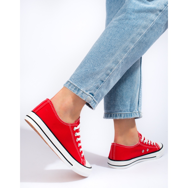 J. Star Sneakers rosse classiche rosso 2