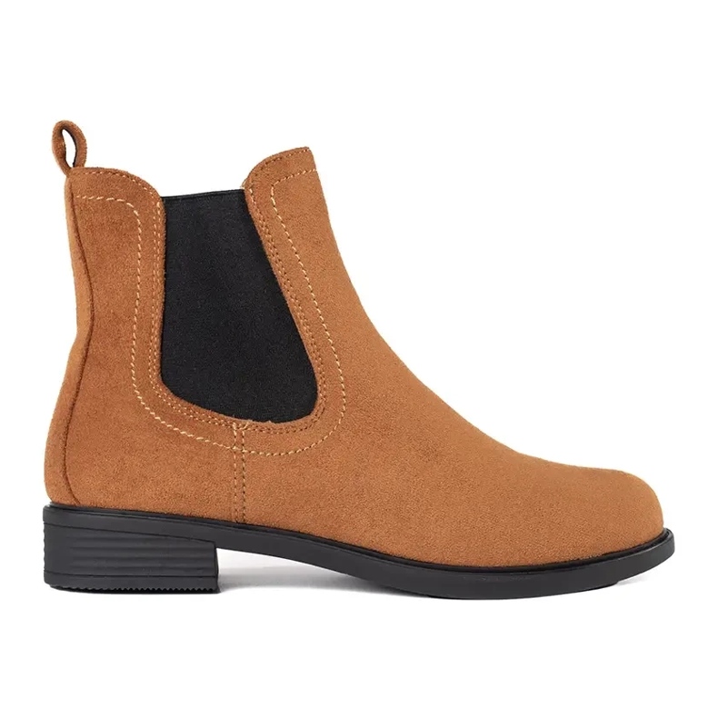 Eleganti stivali Chelsea marroni marrone 1