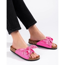 Comode infradito con fiocco rosa 1