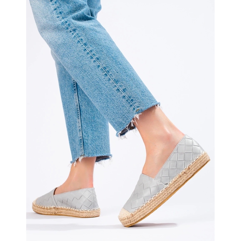 SHELOVET Espadrillas trapuntate grigio 1