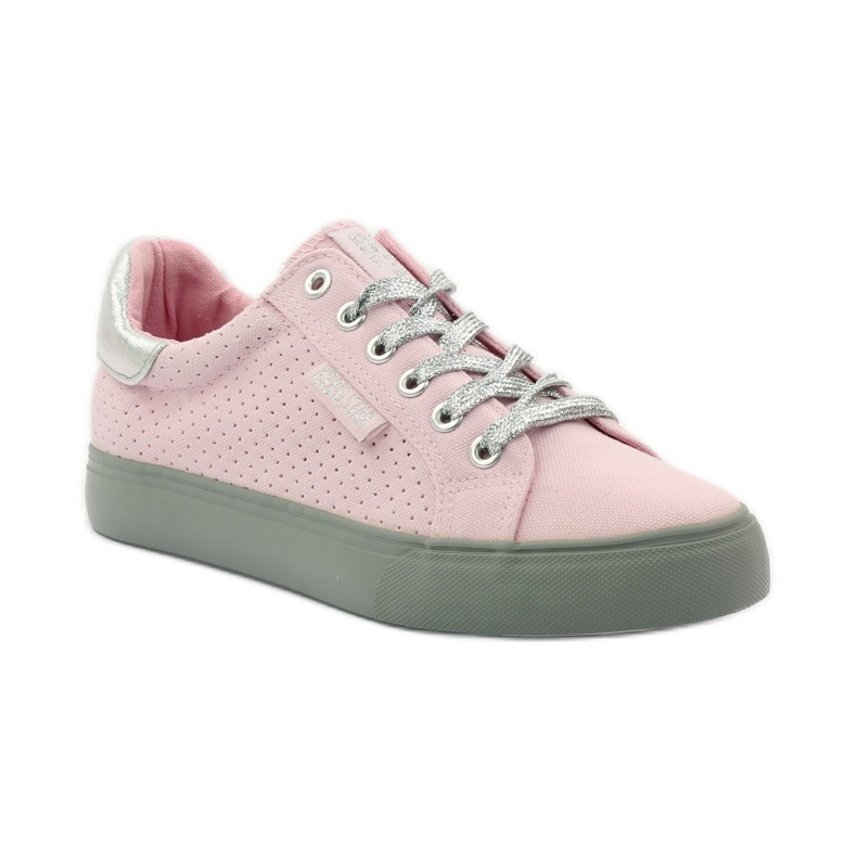 Sneakers allacciate Big Star 274054 grigio rosa 1