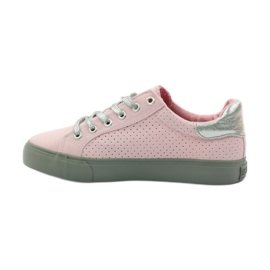 Sneakers allacciate Big Star 274054 grigio rosa 2