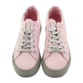 Sneakers allacciate Big Star 274054 grigio rosa 4