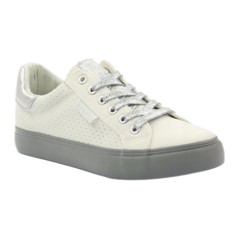 Big Star Sneakers con grandi stelle AA274A053 bianca d'argento grigio 1