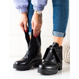 Lavoratori con tomaia Vinceza risvoltabile nero 2