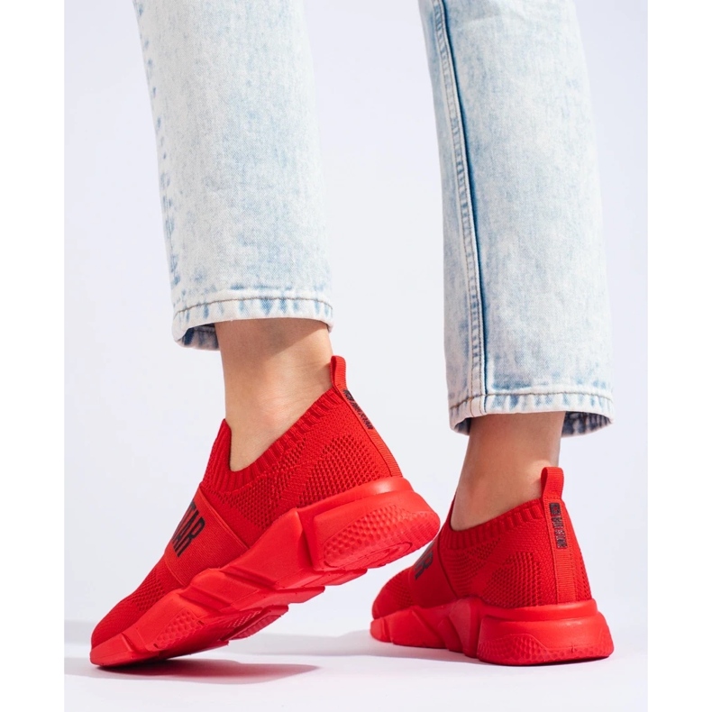 Sneakers da donna Big Star JJ274298 rosso 2