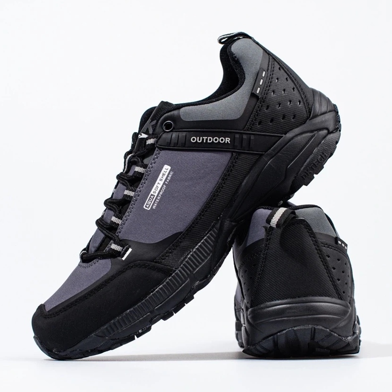 Scarpe da trekking da uomo DK nero 1