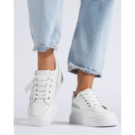 TRENDI Sneakers Con Moda In Ecopelle bianca 2