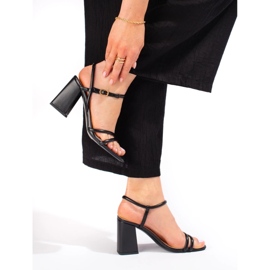 Sandali con tacco VINCEZA nero 1