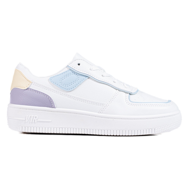 Sneakers classiche sulla piattaforma bianco 1