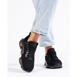 Scarpe Sportive Su Una Piattaforma Di Gomma nero 2