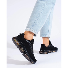 Scarpe Sportive Su Una Piattaforma Di Gomma nero 1