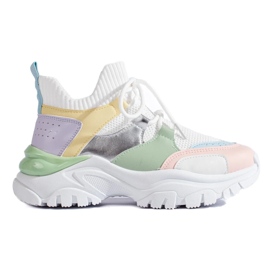 Sneakers slip-on colorate bianca 2