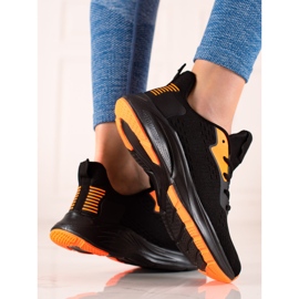 TRENDI Scarpe sportive legate nero giallo 2