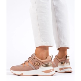 Sneakers VINCEZA alla moda rosa 1
