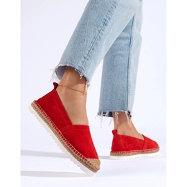 T.Sokolski Espadrillas In Pelle Sulla Piattaforma rosso 2