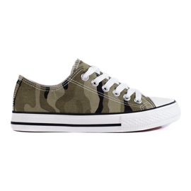 Sneakers da donna classiche verde 2